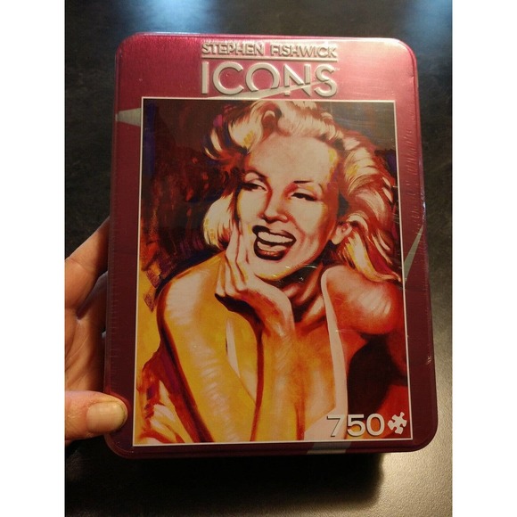 NEW! 750 Piece Puzzle Marilyn Monroe Icons Stephen Fishwick MasterPieces - Picture 1 of 10